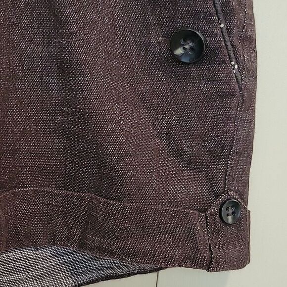 FRESH WEST Black Lightweight Denim Sailor Shorts Size 5 - Picture 4 of 6